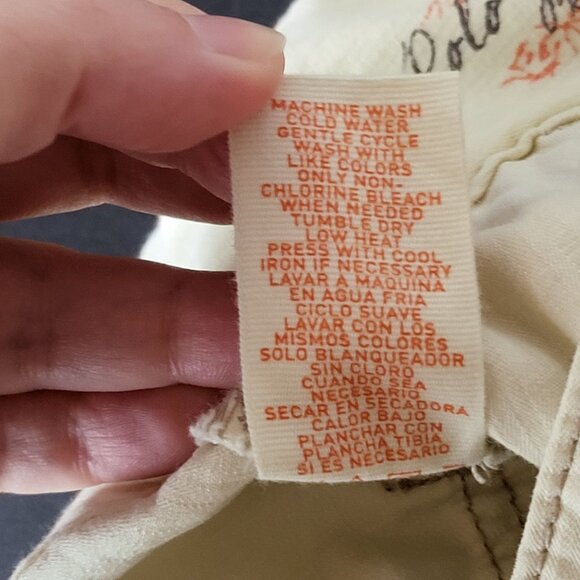 Polo Ralph Lauren Womens Cargo Ankle Denim Jeans Size 6 Y2K Baggy Vintage Gorp - Picture 10 of 13